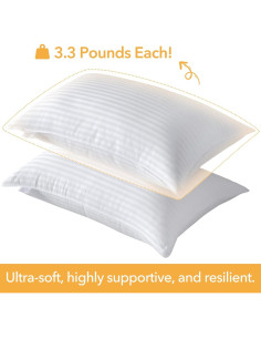 Juego de 2 Almohadas King Oubonun - Alternativa Plumas 50.8x91.4cm 2