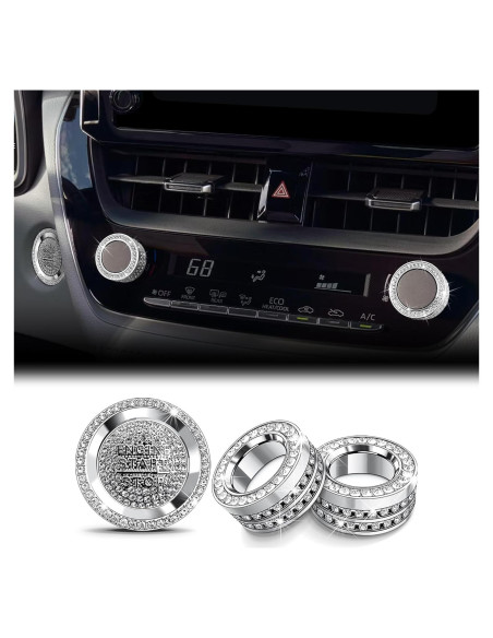 Accesorios Toyota Corolla Hybrid 2022-2025 - Cubiertas de Pomo de Aluminio