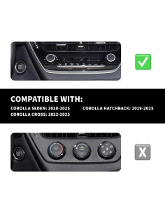 Accesorios Toyota Corolla Hybrid 2022-2025 - Cubiertas de Pomo de Aluminio 2