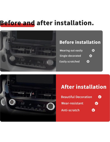 Accesorios Toyota Corolla Hybrid 2022-2025 - Cubiertas de Pomo de Aluminio