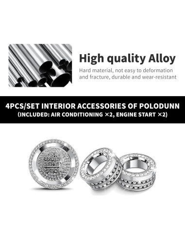 Accesorios Toyota Corolla Hybrid 2022-2025 - Cubiertas de Pomo de Aluminio