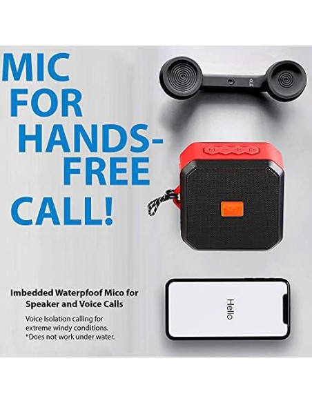 Altavoz Bluetooth 5.3 Tek Styz IPX7 13h Reproducción Azul