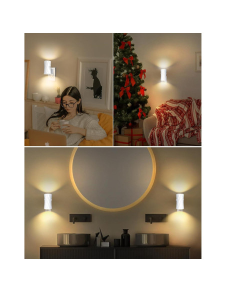 Luz Nocturna LED Enchufada KKUP2U con Sensor y Brillo Ajustable