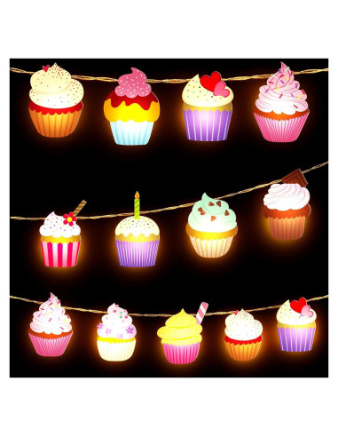 Luces de Cuerda LED VIHOSE 20 Pasteles 3 m Batería Decoración