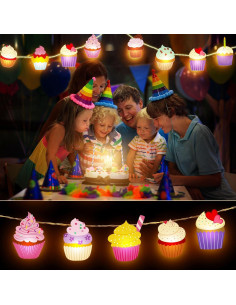 Luces de Cuerda LED VIHOSE 20 Pasteles 3 m Batería Decoración 2