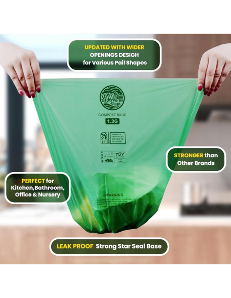 Bolsas de Compostaje RAYTID 1.3 Galones 100 Unidades