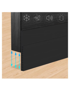 Tapón para Huecos Grandes SYIPO 3" x 99 cm Sello Ajustable Negro