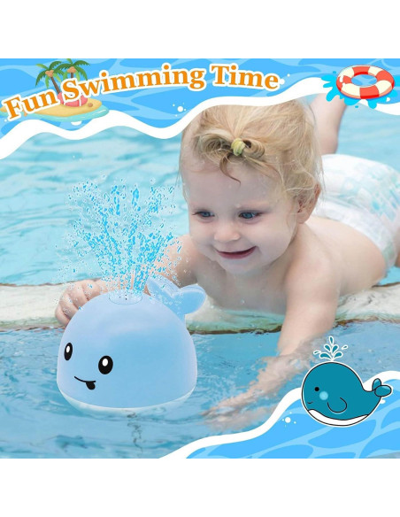 Juguete de Baño Ballena PARHILYAR Azul Iluminado 220g