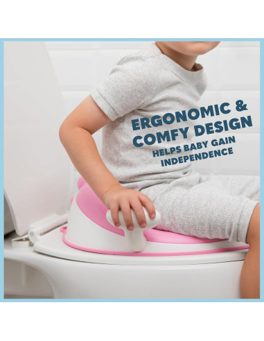 Asiento de Inodoro Infantil Antideslizante Today's Kids Rosa