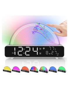 Reloj Despertador Luz de Amanecer Zerain ZRL60 Blanco Táctil