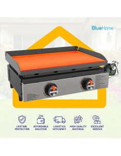 Alfombrilla de Silicona Blackstone 22" Naranja Grado Alimenticio 2