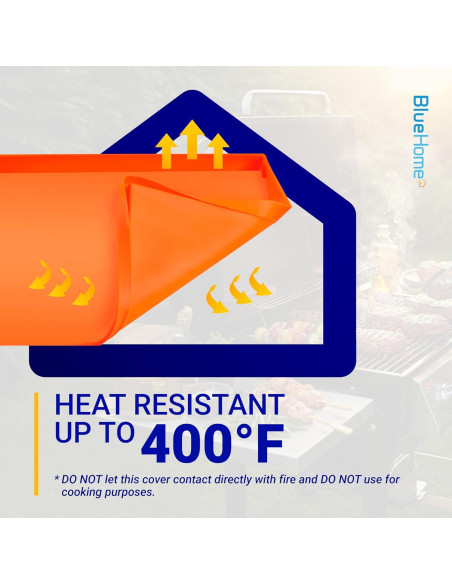 Alfombrilla de Silicona Blackstone 22" Naranja Grado Alimenticio