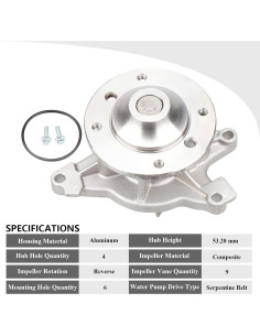 Bomba de Agua Vipcar 01092 para Toyota 1.8L 2000-2006 2