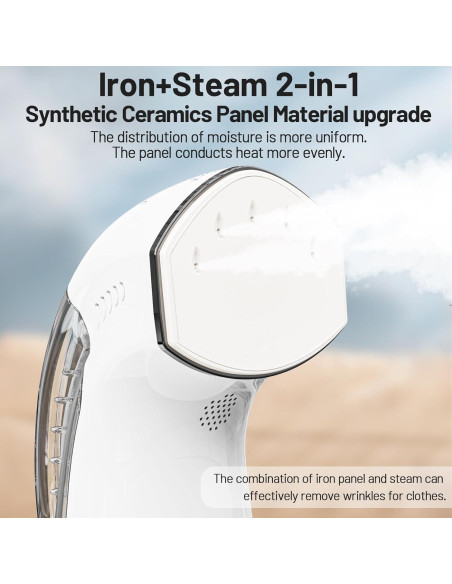 Vaporizador y Plancha 2 en 1 VAPTEC 1000W 250ml Blanco Vaporizador y Plancha 2 en 1 VAPTEC 1000W 250ml Blanco