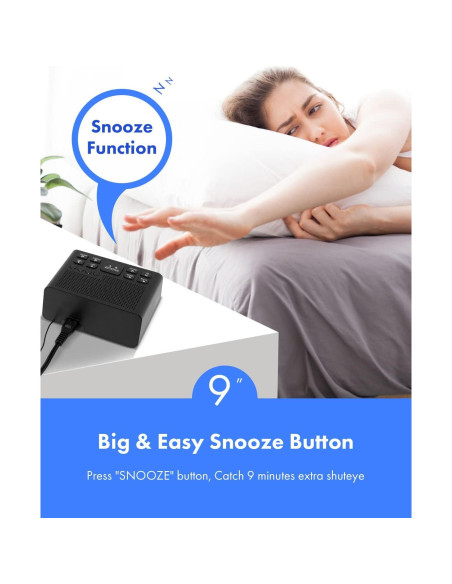 Reloj Despertador Digital Homicial H251 con Radio AM/FM