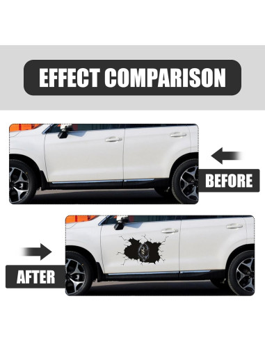 Calcomanía de Coche Halloween 3D Sephile Negra 40x30cm