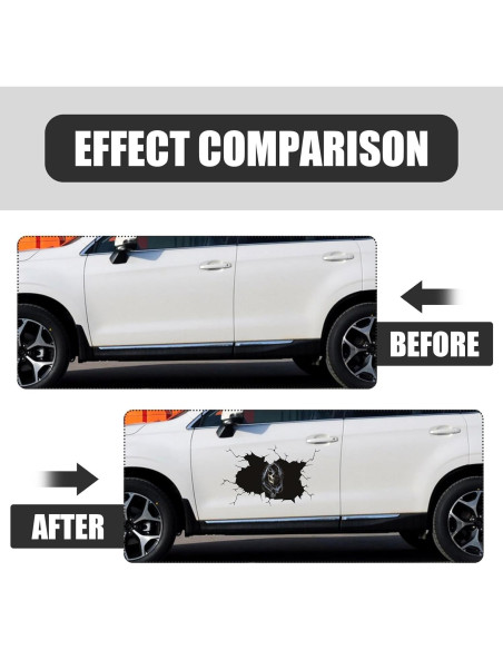 Calcomanía de Coche Halloween 3D Sephile Negra 40x30cm