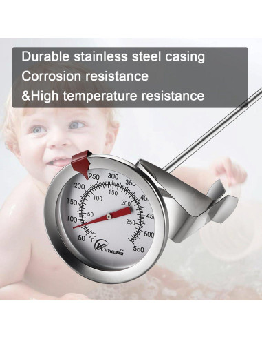 Termómetro de Dial KT THERMO 30.48 cm Acero Inoxidable