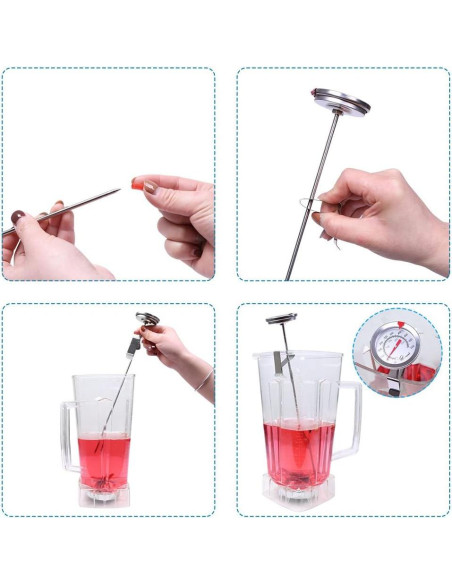 Termómetro de Dial KT THERMO 30.48 cm Acero Inoxidable