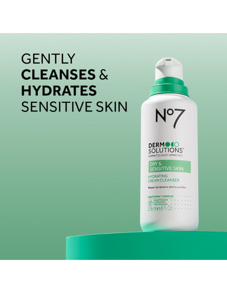 Limpiador Facial Hidratante No7 236.6 ml - Piel Seca y Sensible