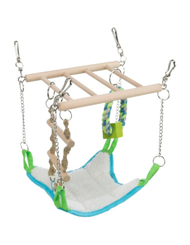 Puente de Suspensión TRIXIE para Animales Pequeños - Hamaca y Juguetes