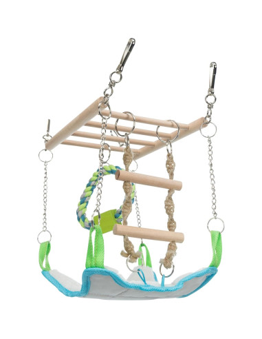 Puente de Suspensión TRIXIE para Animales Pequeños - Hamaca y Juguetes