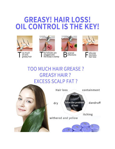 Barra de Champú Orgánico Loobexery para Cabello Gris 150g