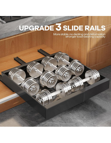 Organizador de Gabinete Expandible Seinloes 2 Paquete Negro