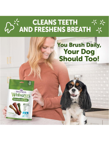 Golosinas Dentales Naturales Wellness WHIMZEES 89 Unidades Pequeñas