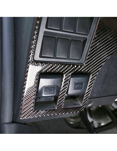 Protector de Panel de Interruptor Toyota Hilux 2015-2021 Fibra Carbono