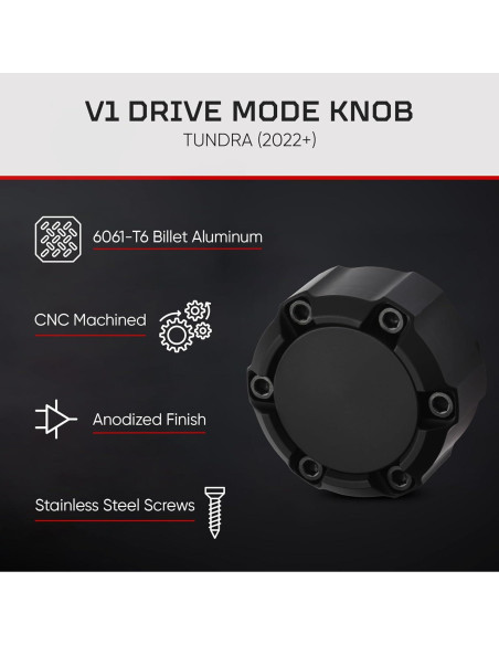 Perilla de Modo de Conducción AJT DESIGN para Toyota Tundra 2022+