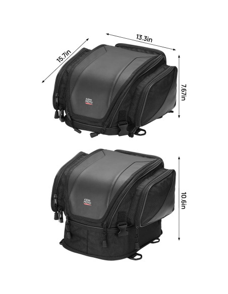 Bolsa de Cola KEMIMOTO para Motocicleta 18-22L Expandible