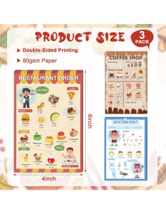 3 Cuadernos de Juego de Imaginación para Niños - SHIQIKEJIPTY 2