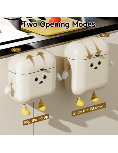 Cubo de Compostaje UFORU 9L para Cocina y Baño, Montable 2