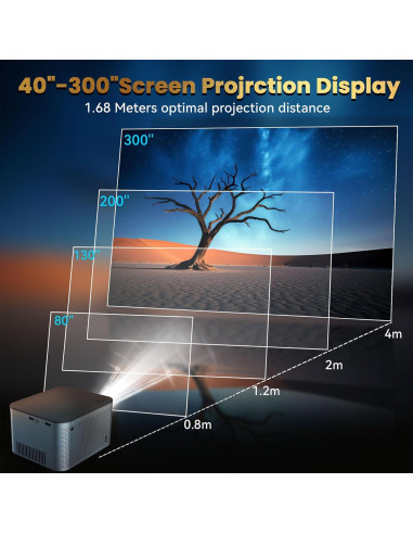 Proyector Full HD 1080P Cosycost HY350 800 ANSI WiFi 6