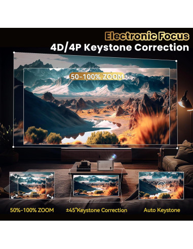 Proyector Full HD 1080P Cosycost HY350 800 ANSI WiFi 6