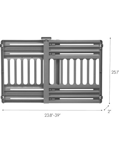 Puerta para Mascotas Expandible IRIS USA 61-99cm Gris