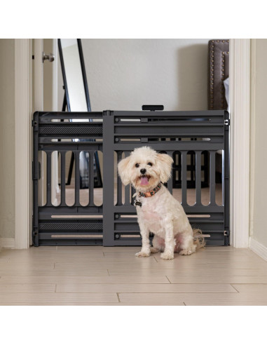 Puerta para Mascotas Expandible IRIS USA 61-99cm Gris