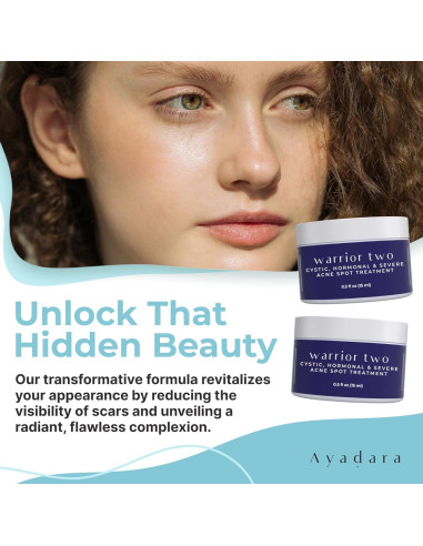 Crema Nocturna Ayadara para Acné Quístico Hormonal 120 Usos