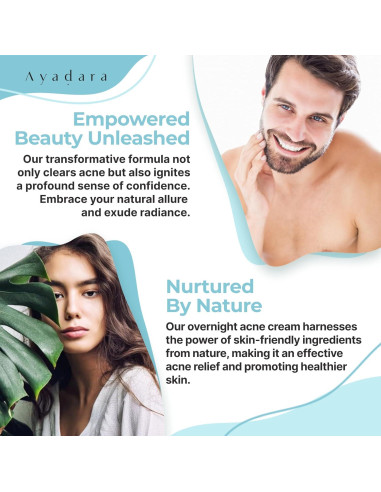 Crema Nocturna Ayadara para Acné Quístico Hormonal 120 Usos