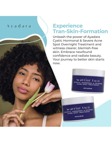 Crema Nocturna Ayadara para Acné Quístico Hormonal 120 Usos