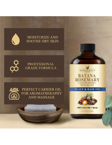 Aceite Natural para el Crecimiento del Cabello Handcraft 60ml