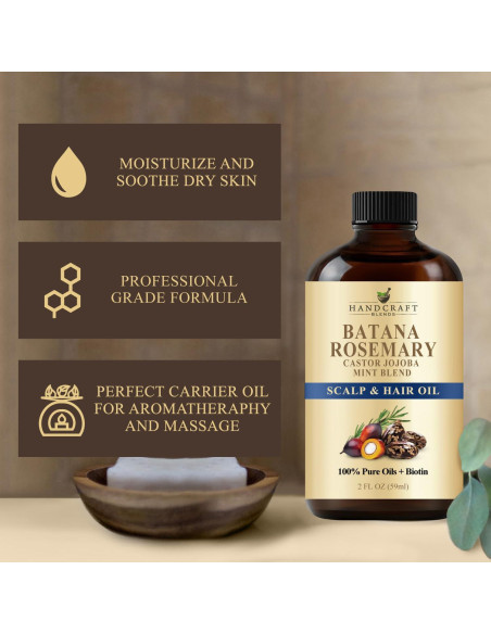 Aceite Natural para el Crecimiento del Cabello Handcraft 60ml