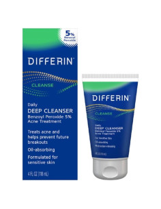 Limpiador Facial Differin 118.3 ml con 5% Peróxido de Benzoilo