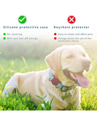 Soporte para Collar de Perro AirTag YAFIYGI Impermeable 2.03-2.54 cm