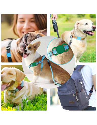 Soporte para Collar de Perro AirTag YAFIYGI Impermeable 2.03-2.54 cm