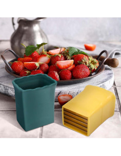 Cortador de Frutas y Huevos 2Pcs NBNTGH Acero Inoxidable 2