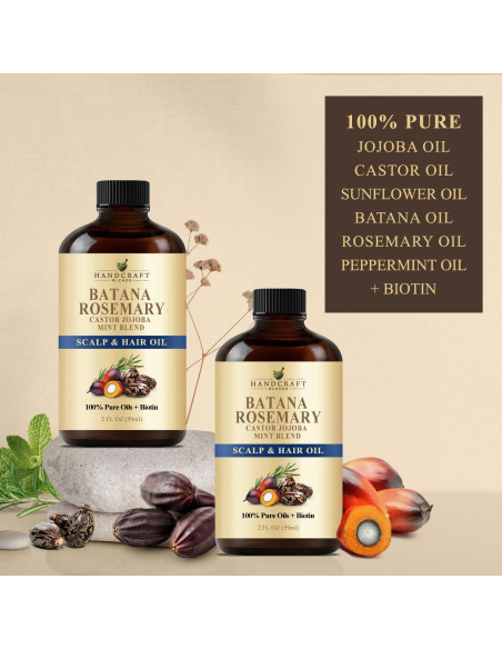 Aceite Natural para el Crecimiento del Cabello Handcraft 60ml