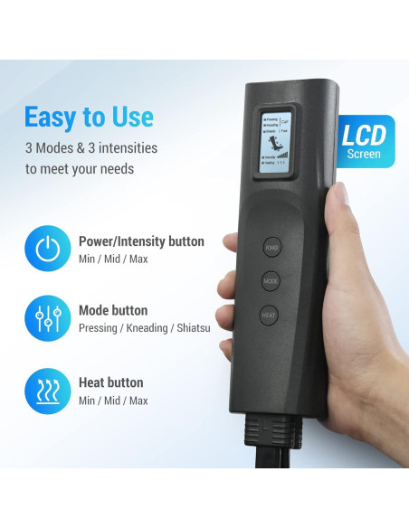 Masajeador de Piernas Comfier 7204M con Calor y 3 Modos