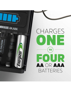 Cargador Energizer 1 Hora para Baterías AA y AAA NiMH 2